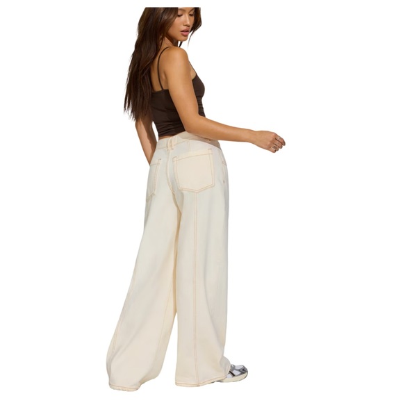 Garage Seamed Wide Leg Mega Jeans NWT Size 00 - Picture 3 of 12